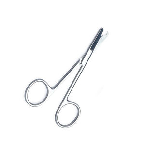 Ciseaux chirurgicaux SPENCER en acier inoxydable 4,5 pouces, ciseaux délicats droits à crochet croissant pour la suppression des sutures, premiers secours - Product Image 2