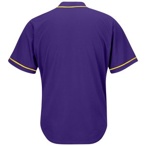 Maillot de baseball vert uni pour homme, manches courtes, polyester respirant, coupe classique, vêtements pour toutes les saisons - Product Image 4