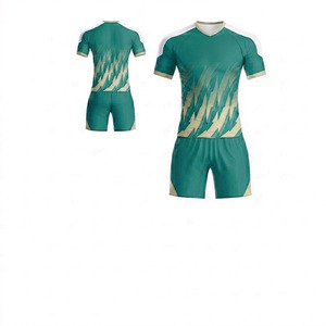 Uniformes de Fútbol Transpirables para Hombre y Mujer, Logotipo Frontal Personalizado, Servicio OEM para Equipos, 100% Poliéster, Venta al Por Mayor de Fábrica, Ligeros - Product Image 3