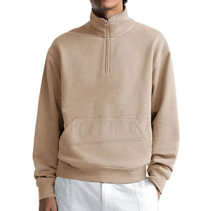 Suéter de punto para hombre, de manga larga, transpirable, con cuello simulado y cremallera de un cuarto, ropa de punto de invierno para hombre - Product Image 1
