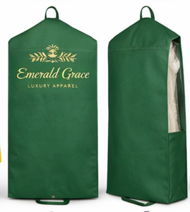 Sac à vêtements pliable en tissu de coton mousseline de qualité supérieure, avec logo personnalisé, grande taille, résistant à l'eau, pour robe de mariée, sac anti-poussière - Product Image 3