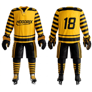 Uniforme de Hockey sobre Hielo al por Mayor, Jersey de Práctica Sublimado, Transpirable, de Secado Rápido, con Logotipo Personalizado, Proveedor de Fábrica, Conjunto Deportivo - Product Image 1