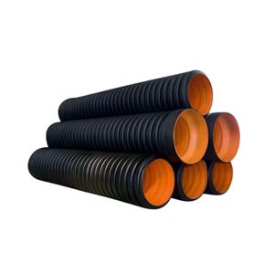 Tuberías Redondas Corrugadas de Doble Pared de HDPE de 32 mm a 217 mm para Sistemas de Alcantarillado, Tuberías de Drenaje Subterráneo de Alta Presión - Product Image 1