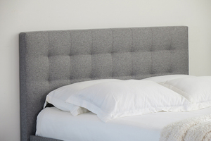 Meilleure Vente : Cadre de Lit Queen Size Gris Rembourré avec Rangement Intégré – Optimisation de l'Espace, Adapté à Tous les Styles et Espaces - Product Image 2