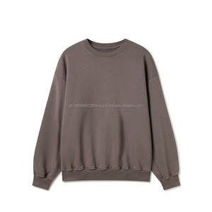 Sweats en éponge française 100% coton de haute qualité sweat à col rond blanc impression sweat-shirt pour hommes - Product Image 1