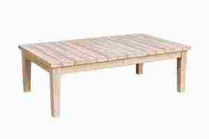 Conjunto de sofás de madera para exteriores con cojines blancos, muebles de jardín rústicos, 3 plazas, resistentes a la intemperie - Product Image 4