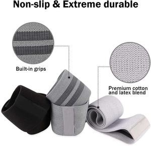 NUEVO Logotipo personalizado Sublimación Impreso Yoga Gimnasio Ejercicio fitness Piernas Glúteos bandas de botín Tela de cadera bandas de resistencia personalizadas - Product Image 4