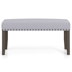 Banco Tapizado de Madera Maciza para Entrada, 42.5 Pulgadas, para Dormitorio, Hotel, Comedor, Baño - Product Image 6