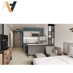 Studiores Marriott ชุดเฟอร์นิเจอร์รับประทานอาหารสำหรับห้องนอนโรงแรมแบบทันสมัยทำจากไม้/เหล็กทำตามสั่งผลิตได้ในเวียดนามราคาตรงจากโรงงาน - Product Image 1