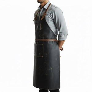 Artisanal Luxury Genuine Leather Apron Heavy Duty Smell Proof Protection Handmade Detail Multi-functional Professional Grade - Product Image 2