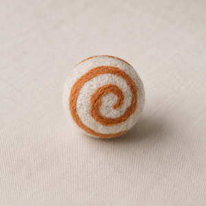 <b>Wool</b> Felt Spiral Swirl Bread Toy-Interactive Boredom Relief Food Bakery Toy - Product Image 3