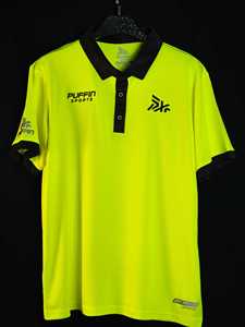 PUFFIN SPORTS Polo de sécurité personnalisé OEM pour homme à manches courtes, séchage rapide, couleur unie, tenue décontractée, logo imprimé sur le devant, tissu tricoté - Product Image 1
