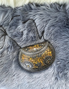 Nouveauté Artisanat de luxe Sac de soirée fait à la main en mosaïque multicolore Accessoire à la mode au prix de gros offre spéciale - Product Image 2