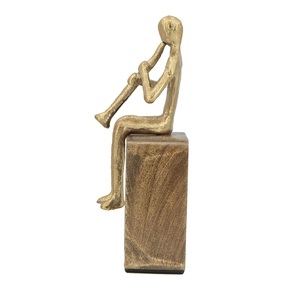Sculpture en aluminium coulé de qualité supérieure, conçue pour sublimer les arrangements décoratifs avec une esthétique raffinée et un charme durable. - Product Image 5