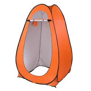 Tenda Doccia/Bagno Portatile Pop-Up Arancione per 1-2 Persone, Riparo da Campeggio con Spogliatoio e Area Cambio Vestiti - Product Image 6