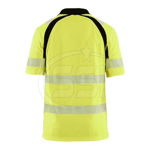 Polo de sécurité haute visibilité avec bandes réfléchissantes, imperméable, conforme à la norme ANSI Classe 2, avec éclairage LED pour le transport - Product Image 6