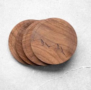 Restaurants Supplies Reusable Wooden <b>Coaster</b> And Placemat Boards <b>For</b> Display <b>Drinks</b> - Product Image 2