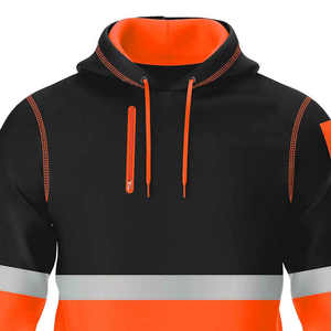 Sweat-shirt personnalisé à manches longues, réfléchissant, protection contre le froid de niveau D, haute visibilité, en polaire, à une seule face - Product Image 4