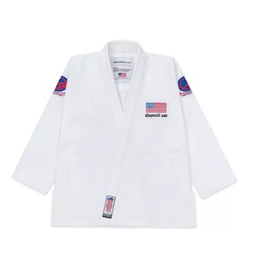 Kimono de BJJ 24 Americana Blanc 450 GSM en Coton Tissé Nacré Durable et Respirant (Lot) # 151 avec sac - Product Image 1