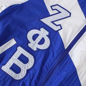 Zeta Phi Beta Full Zip Windbreaker <b>Jacket</b> Women Blue White Lightweight <b>Track</b> <b>Jacket</b> Greek Sorority Stylish Streetwear Outfit - Product Image 3