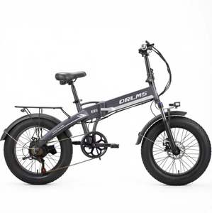 Bicicleta eléctrica plegable deportiva con cuadro de aleación de aluminio, entrega en la UE en un solo día, con frenos de disco dobles y neumáticos gruesos de 20*4.0 - Product Image 3