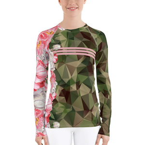 Vente en gros de rashguards de compression pour femmes, personnalisés, à manches longues, en spandex, pour l'entraînement au MMA et au BJJ - Product Image 2