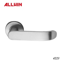 Poignée de porte moderne en L avec roseau, finition satinée, en acier inoxydable, laiton et alliage de bois pour hôtel, bureau, maison, chambre et entrée