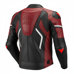Chaqueta de Cuero para Motociclista Hecha a Medida |   MALIK RAZA Bordado y Logotipo Personalizados para Clubes |   Hecho a Medida y Artesanal - Product Image 2