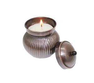 Premium elegante hogar y decoración de hotel Vintage-Look nuevo diseño Metal vela tarro alta venta para Navidad a un precio barato - Product Image 1