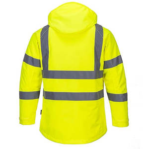 Veste de sécurité réfléchissante haute visibilité pour hommes, vêtements de travail de sécurité pour hommes, sweat à capuche réfléchissant, veste de chantier - Product Image 4