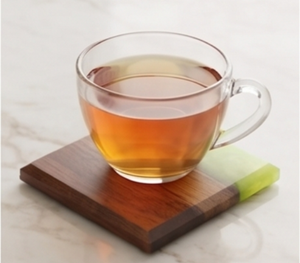 Sous-verres élégants en résine époxy marron noyer vert, forme carrée, parfaits pour les boissons, accessoire de table, meilleurs prix pour la maison - Product Image 4