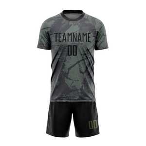 Camiseta de Fútbol de Camuflaje para Hombre, Manga Corta, Absorbe la Humedad, Ajuste Atlético, Uniforme para Todas las Temporadas, Ropa Deportiva para Adultos - Product Image 1
