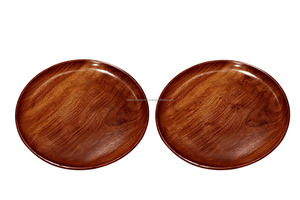 Platos de Madera Redondos de Alta Calidad para Servir Comida, Postres y Aperitivos, Muestra Gratis, Juego de Platos para Restaurantes y Servicios de Alimentos por FWE - Product Image 2