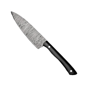 Couteau utilitaire de chef damas fait à la main personnalisé manche en résine de haute qualité avec gaine en cuir couteau de cuisine tranchant - Product Image 5