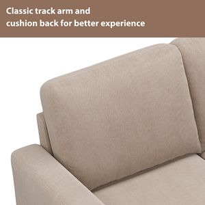 Divano Sezionale Reversibile 81.1*76.3*35'' con Contenitore, Ottomana e Chaise Longue a L con Dettagli Nailhead per Soggiorno - Product Image 6