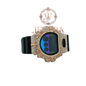 Excellent Quality Mossinate Rubber Diamond <b>Watch</b> Luxury Timepiece with Sparkling Diamonds Water Resistant Design - Product Image 3
