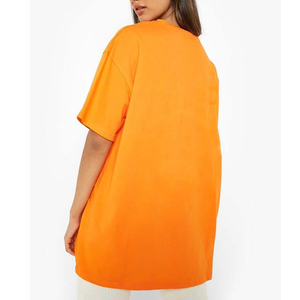 T-shirt en coton respirant à col en V et coupe ample pour femme, idéal pour l'athleisure estival – Personnalisable – Disponible dans nos chaînes d'approvisionnement mondiales - Product Image 4