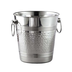โรงงานจัดหาหรูหราโลหะถังน้ําแข็งสแตนเลสสําหรับเครื่องรับประทานอาหาร Barware ไวน์คูลเลอร์อ่างเบียร์ - Product Image 2
