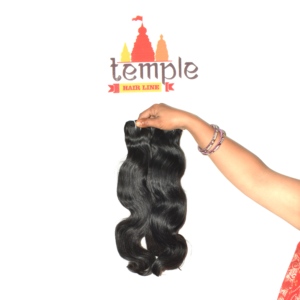 Extensions de cheveux humains indiens Remy à ondulations profondes et ondulations naturelles, double épaisseur, cuticules alignées, noir naturel, 100g, emballage en sachet polyéthylène - Product Image 2