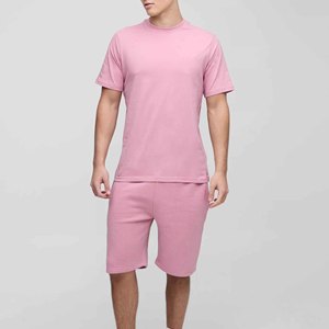 High Quality Summer Breathable Quick Dry <b>Knitted</b> Cotton 2026 Trendy Short Sleeve T-Shirts Casual Shorts Men's 2-Piece <b>Sets</b> - Product Image 1