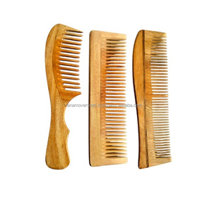 Peine de madera artesanal de primera calidad |   Peine de Dientes Anchos para Cabello Natural - Product Image 2