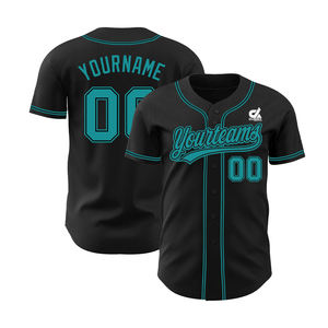 Maillot de baseball personnalisé pour homme, imprimé bandana noir, respirant, en polyester, boutonné, streetwear, uniforme d'équipe, fournisseur OEM en gros - Product Image 1