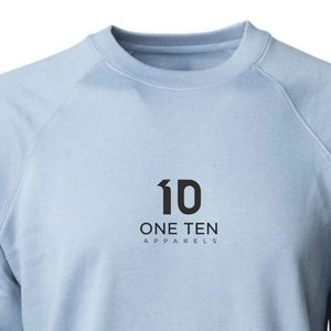 เสื้อสเวตเชิ้ตผ้าเทอร์รี่แบบสวม ยูนิเซ็กส์ น้ำหนักเบา ทรงหลวม ผ้าเนื้อบางเบา คอกลม แขนยาว สไตล์ลำลอง - Product Image 3