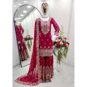 Belle fête porter robes de bal Top-Sarara et Fancy Dupatta - Product Image 2