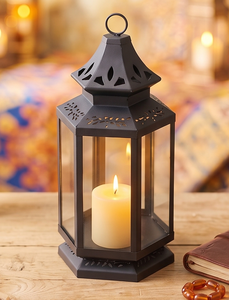 Handmade Hanging <b>Lantern</b> Metal Decorative Votive <b>Candle</b> <b>Holders</b> for Home and Garden Decor Black Color Handmade Manufacturer - Product Image 2