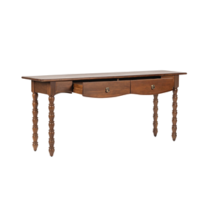Wooden Console <b>Table</b> Solid Wood <b>Side</b> <b>Table</b> With <b>Drawer</b> Entryway <b>Table</b> Living Room Furniture - Product Image 4