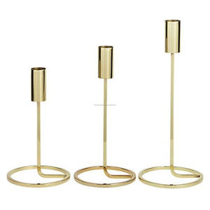 Gold Candle <b>Holders</b> Set 3 Decorative <b>Candlestick</b> <b>Holder</b> for Formal Events Wedding and Party Decoration - Product Image 2