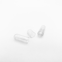 Coque de capsule dure transparente vide, personnalisable en couleur, pour l'industrie des médicaments et des compléments alimentaires, tailles 000, 00, 0, 1, 2, 3, 4, 5