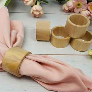 Anillos de Servilleta Modernos y Ecológicos de Resina, Metal, Madera y Vidrio con Tamaño y Forma Personalizables, Decoración de Mesa - Product Image 2