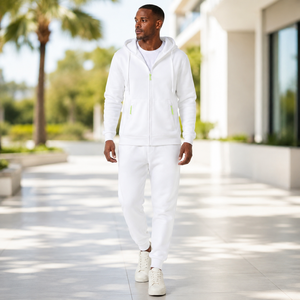 Conjunto Deportivo Informal para Hombre, con Capucha, Estampado, de Forro Polar, Transpirable, Cómodo y Elegante, para Invierno, Fitness, Running, Entrenamiento Deportivo - Product Image 6